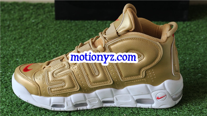 Supreme x Nike Air More Uptempo Gold